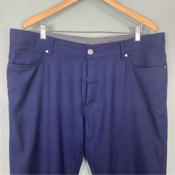 Ermenegildo‎ Zegna Blue Wool Blend Pants Sz 40X30 - Picture 2 of 8